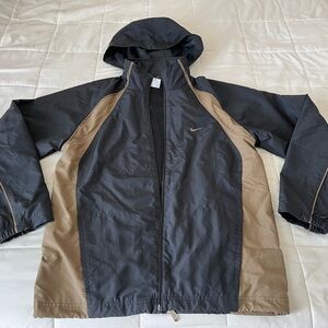 Nike Men's Black and Tan Windbreaker